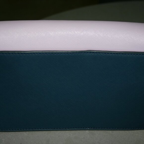 Kate Spade leather shoulder bag, dark blue/lavender/white - Picture 3 of 8
